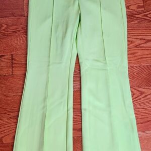 Chic Light Green Women's Flare Pants